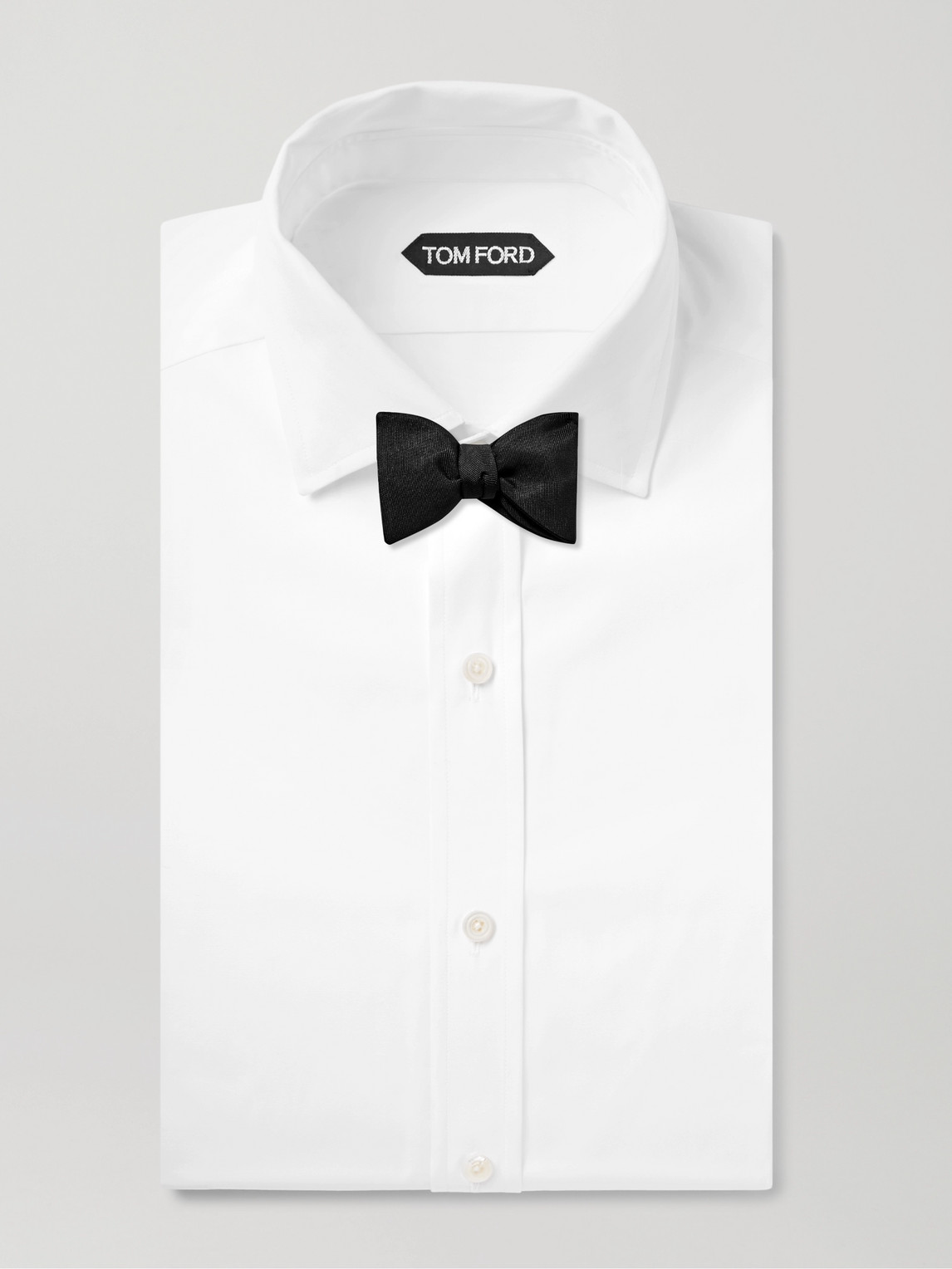Favourbrook Pre-tied Silk-grosgrain Bow Tie In Black