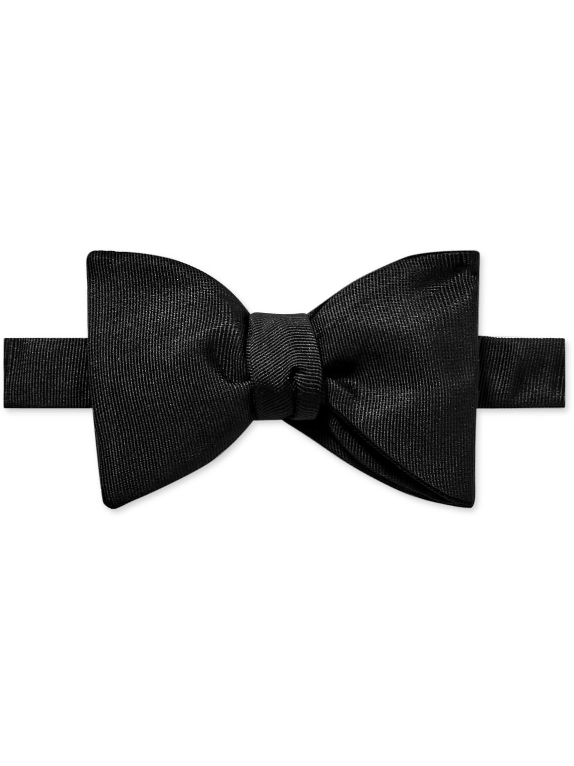 Pre-Tied Silk-Grosgrain Bow Tie