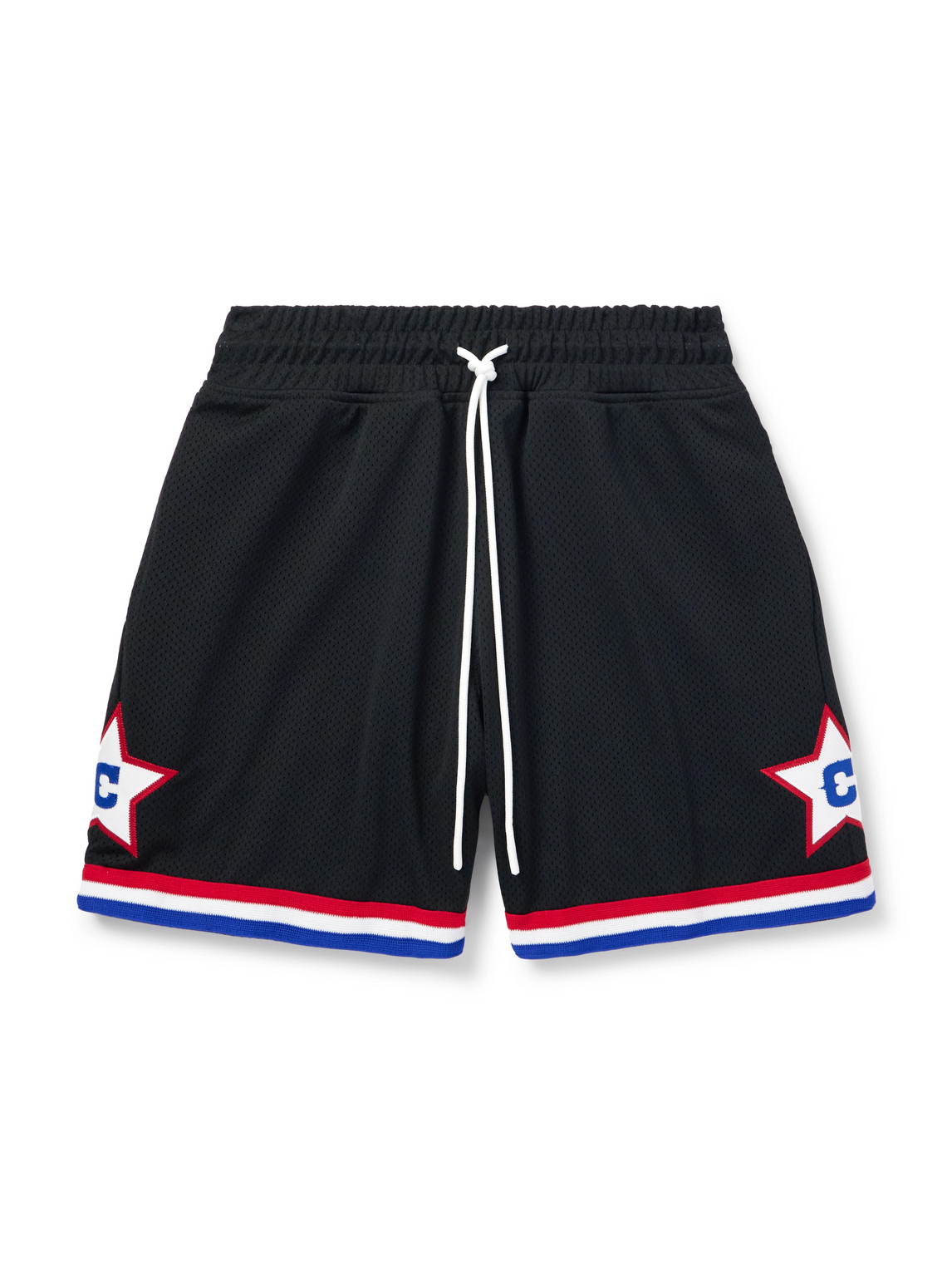 Logo-Appliquéd Mesh Shorts
