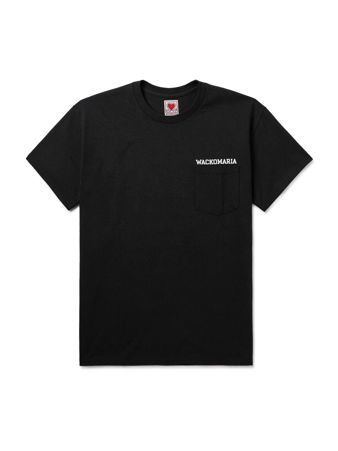 Wacko Maria Keith Haring Printed Cotton-jersey T-shirt In Black
