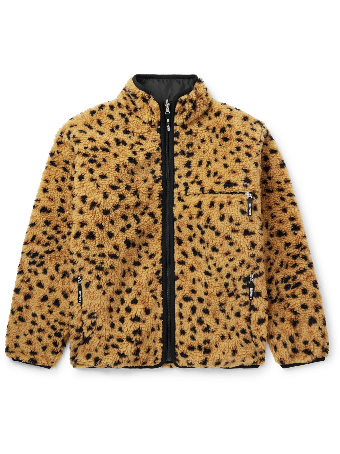 Reversible Leopard-Print Fleece and Ripstop Jacket