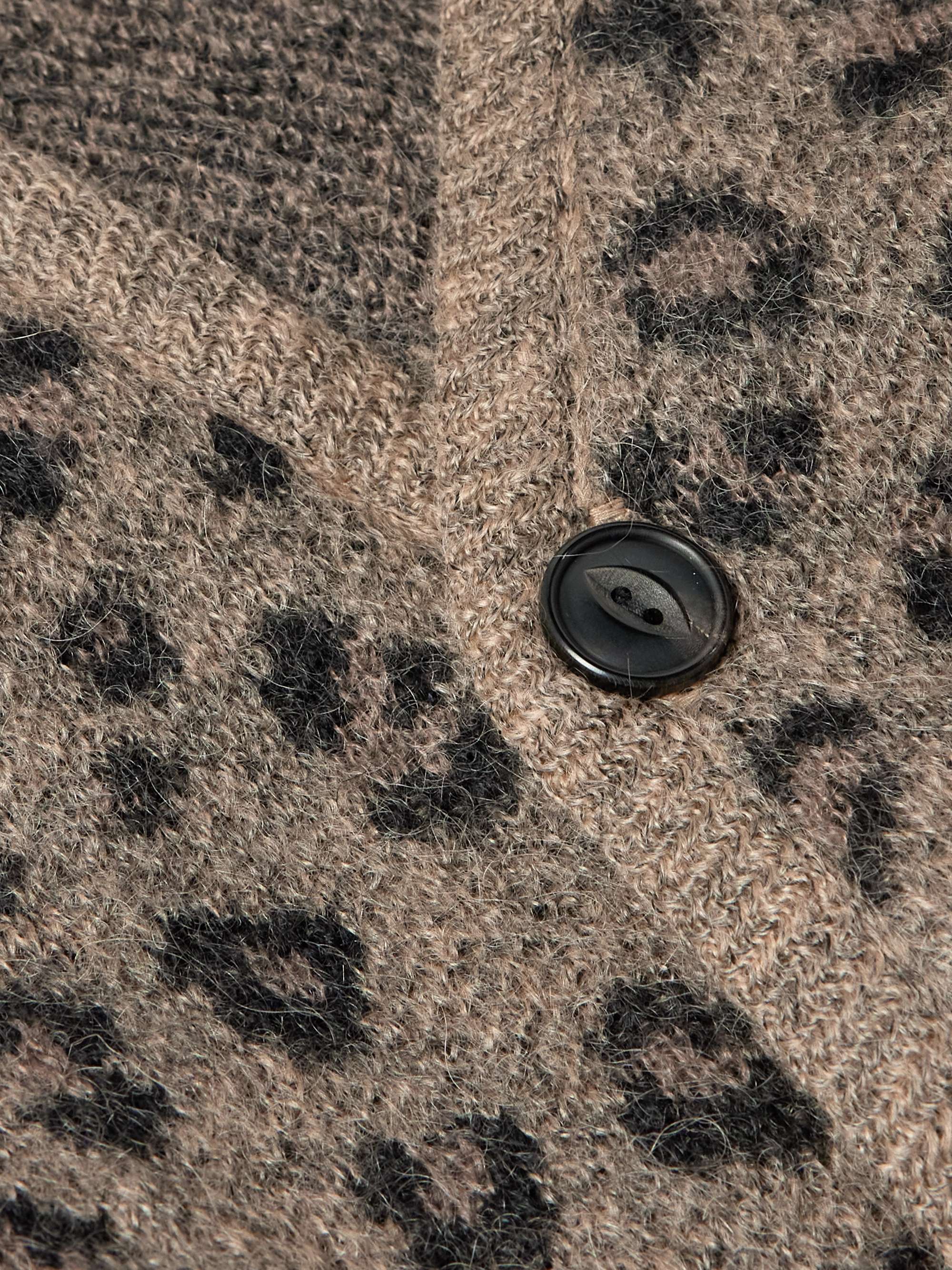 WACKO MARIA Leopard Jacquard-Knit Cardigan for Men | MR PORTER