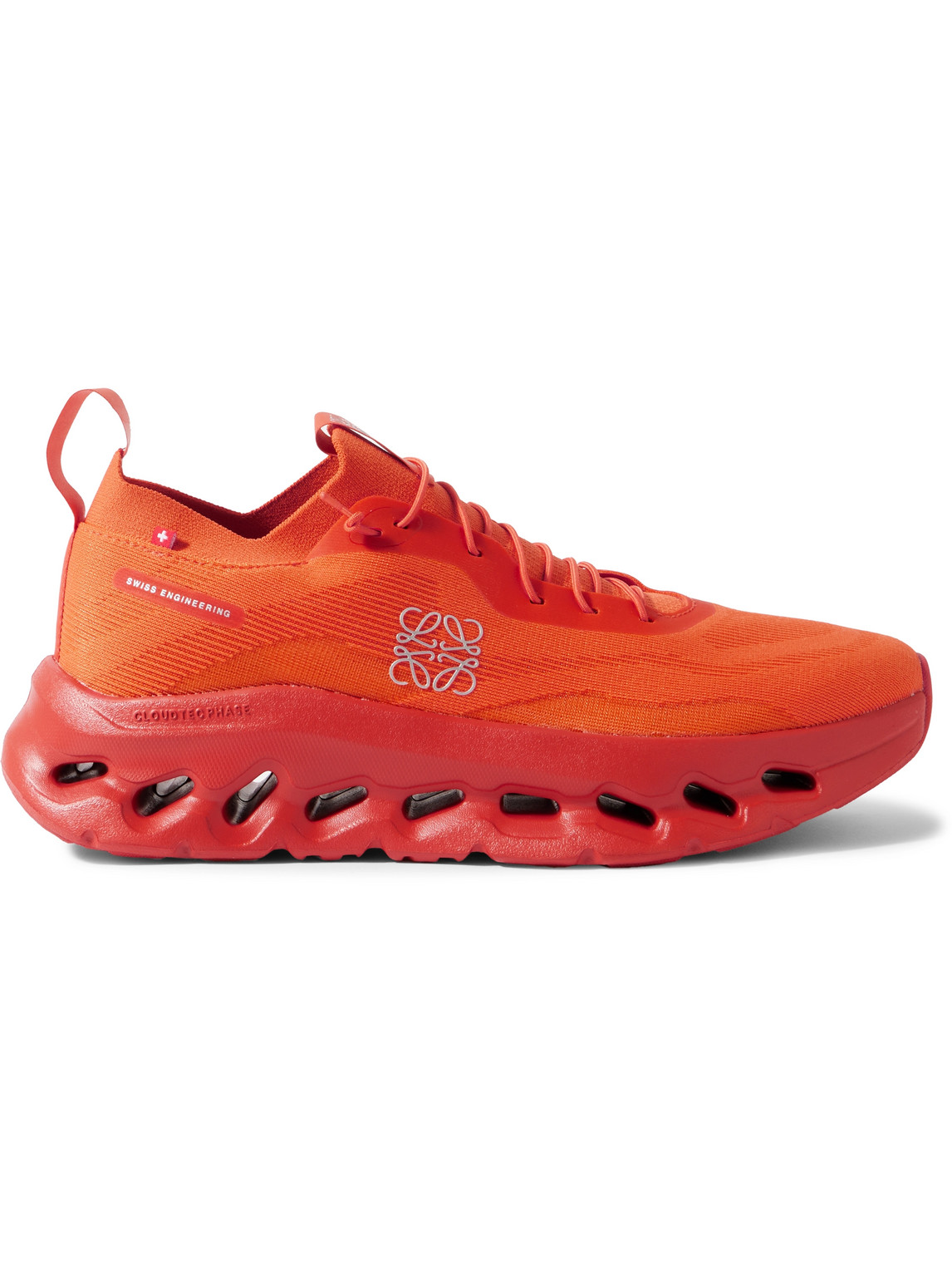 Loewe On Cloudtilt 2.0 Stretch-knit Sneakers In Orange