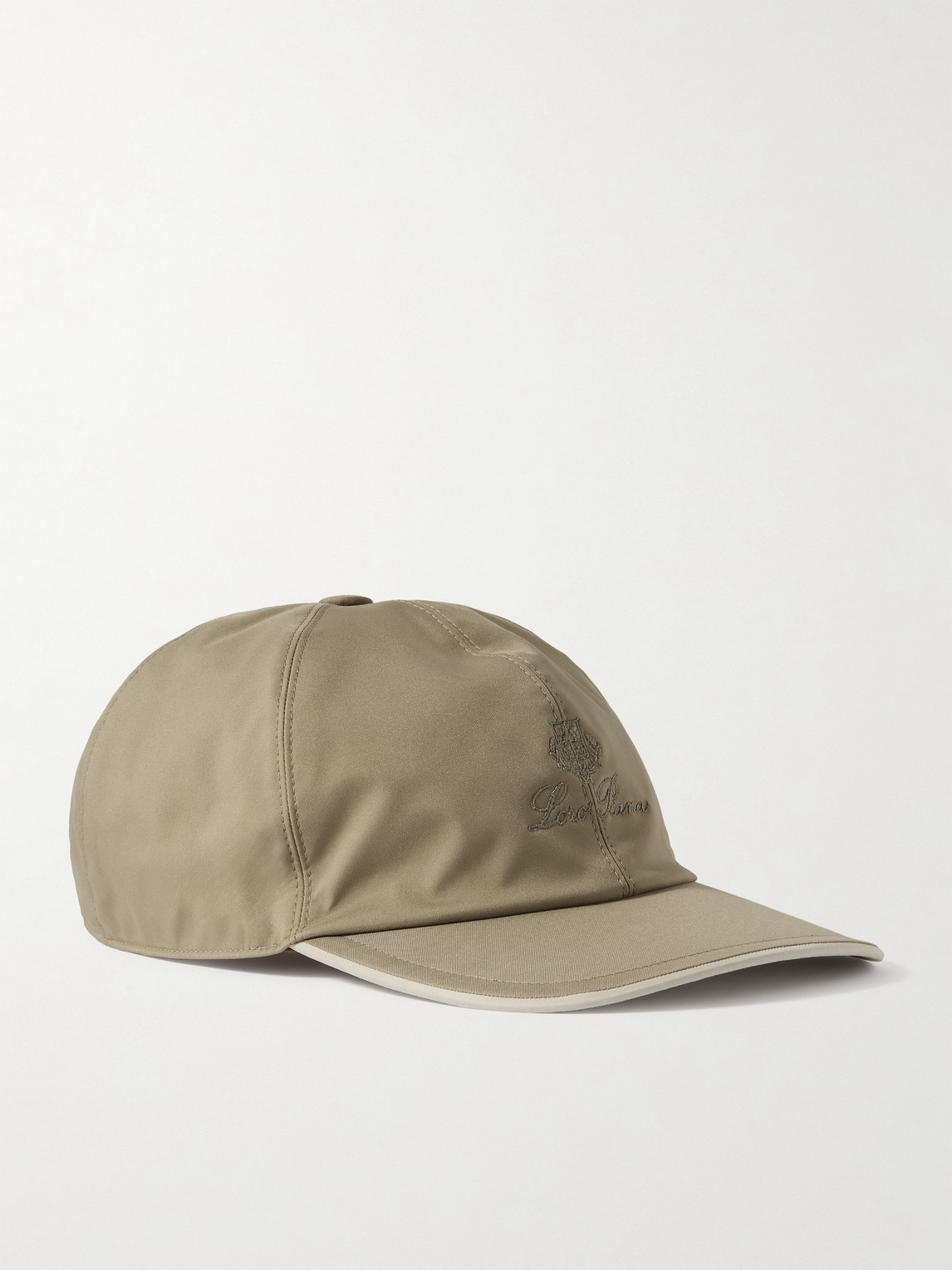 Loro Piana Logo-embroidered Storm System® Shell Baseball Cap In Green