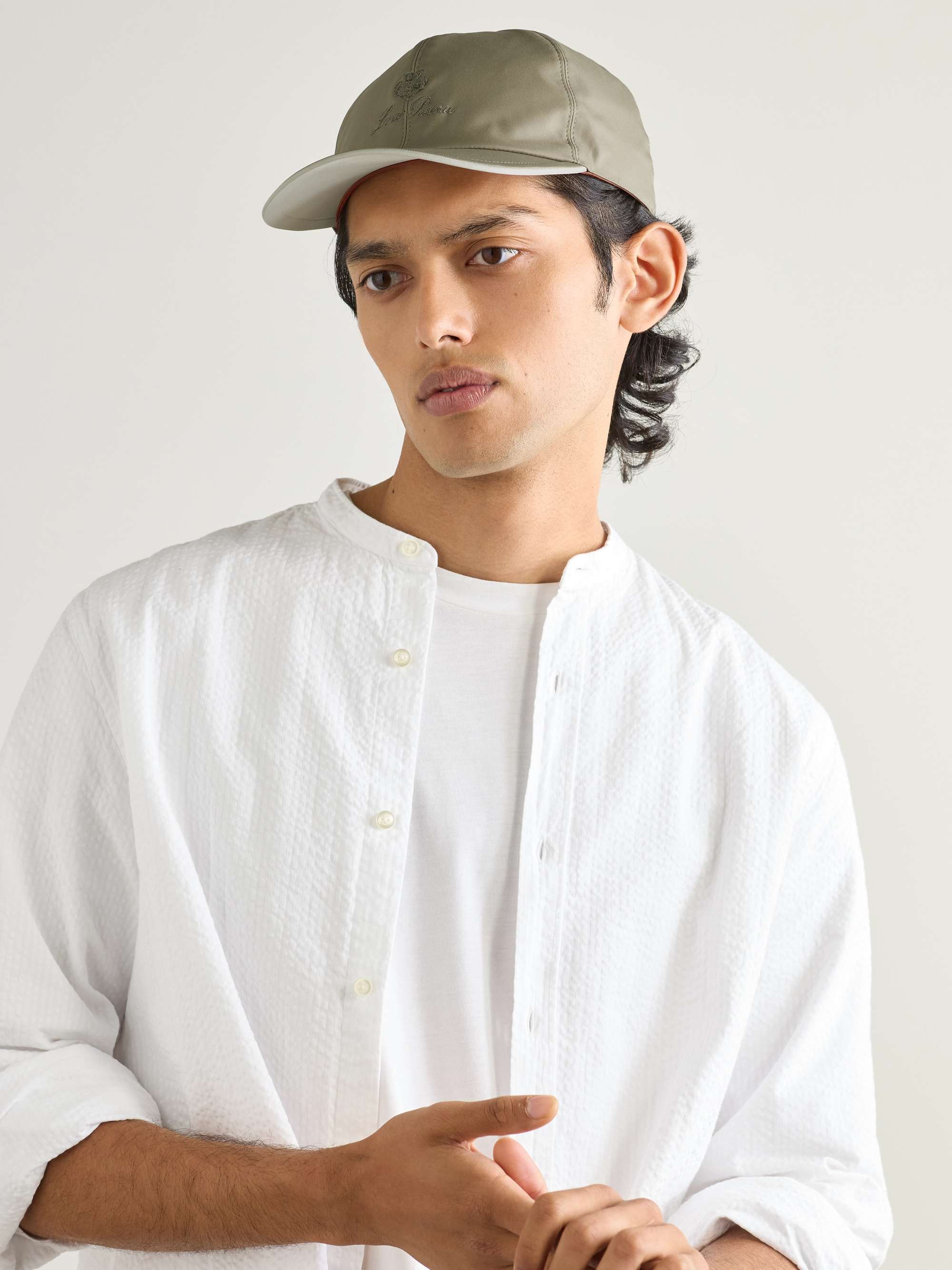 LORO PIANA Logo-Embroidered Storm System® Shell Baseball Cap