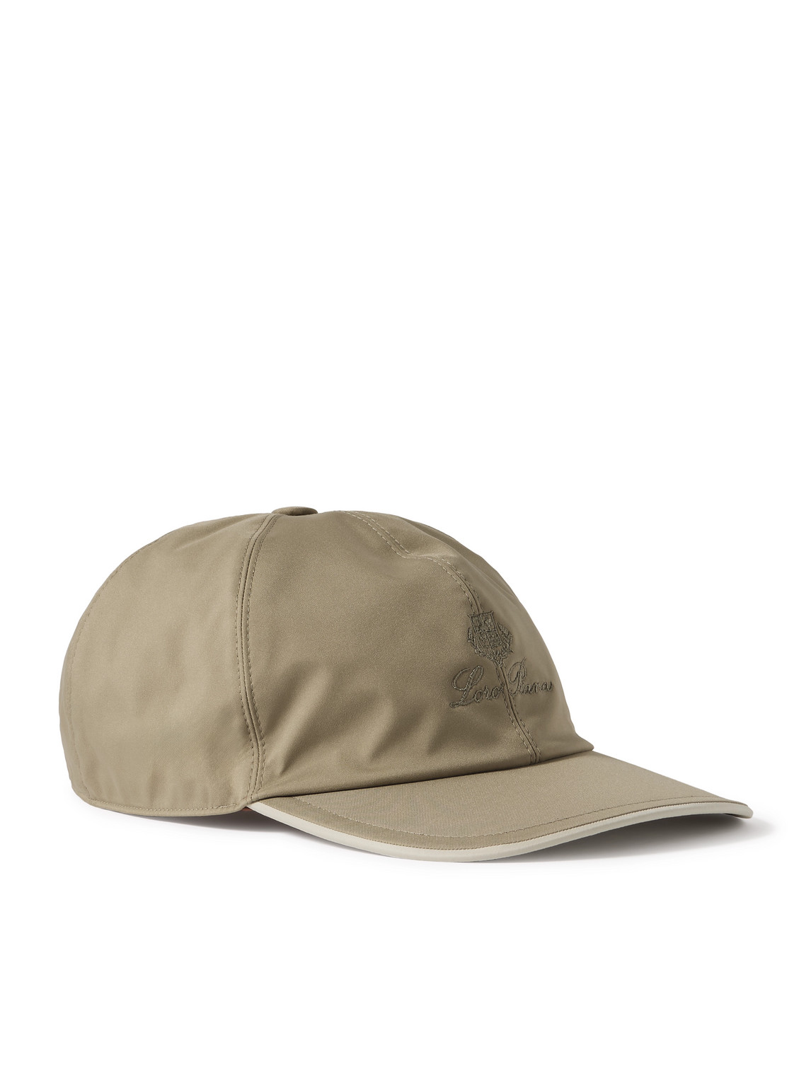 Loro Piana Logo-embroidered Storm System® Shell Baseball Cap In Green