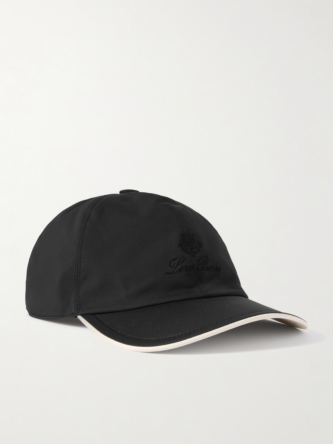 Loro Piana Logo-embroidered Storm System® Shell Baseball Cap In Gray