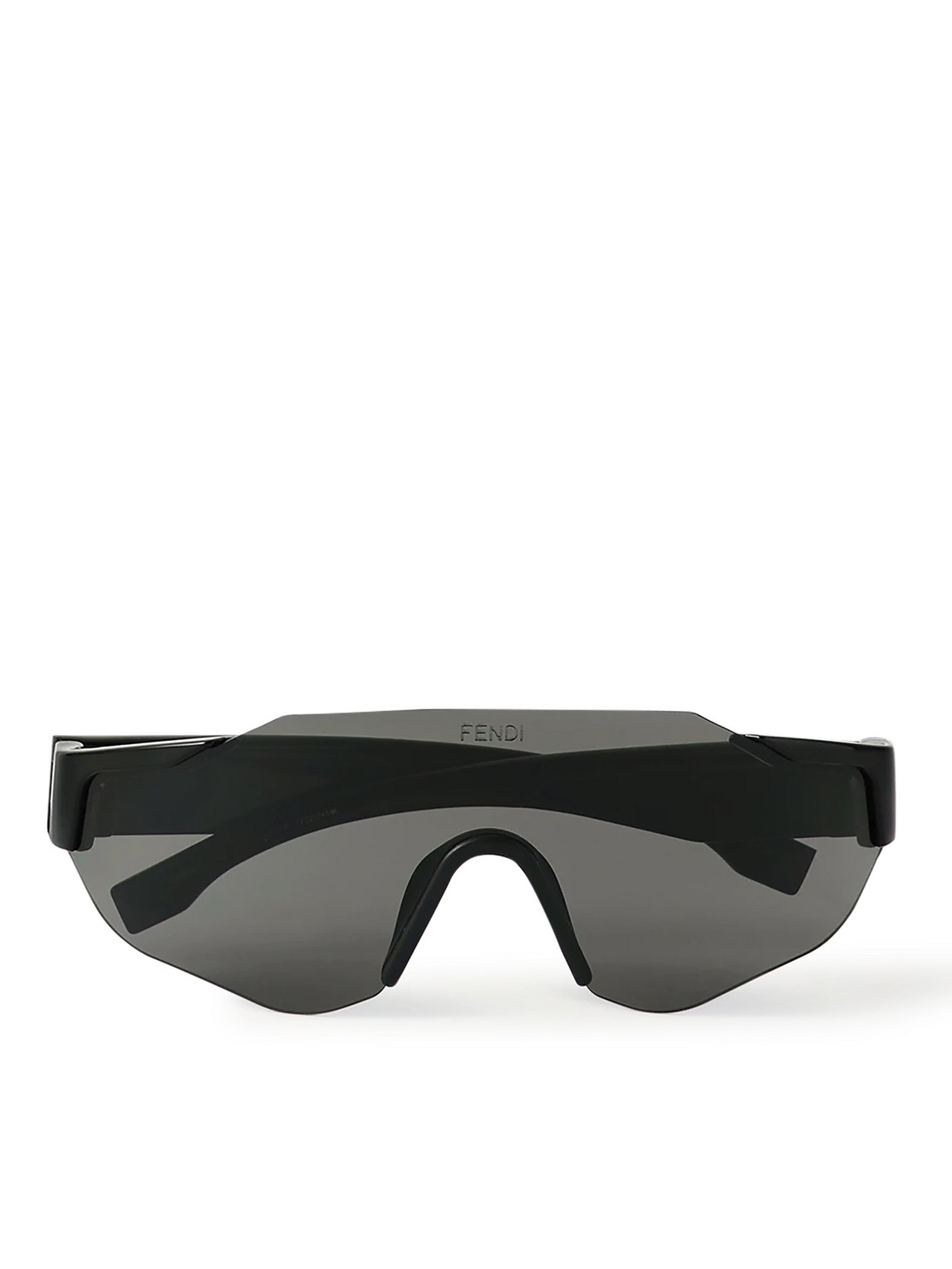 FENDI EYEWEAR - Frameless Acetate Sunglasses - Men - Black