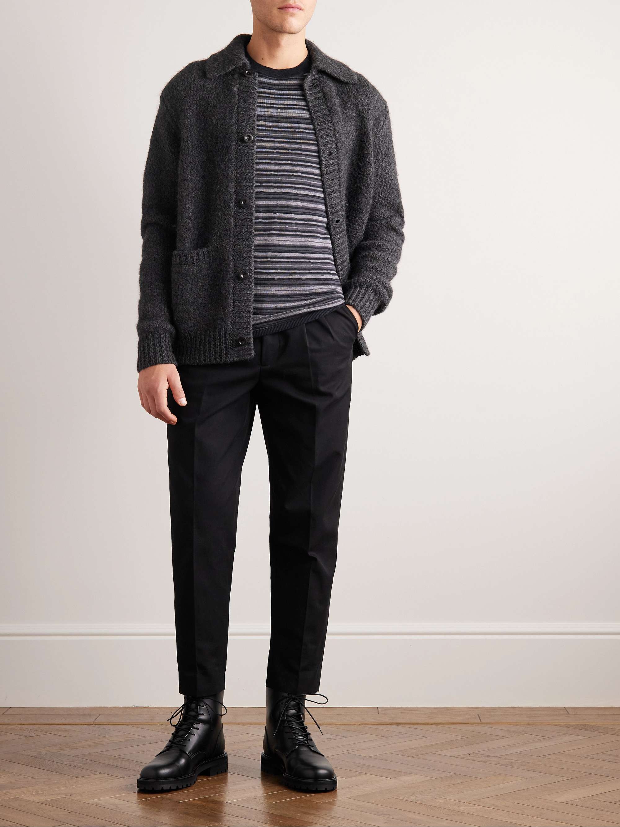 MR P. Jacques Glossed-Leather Boots