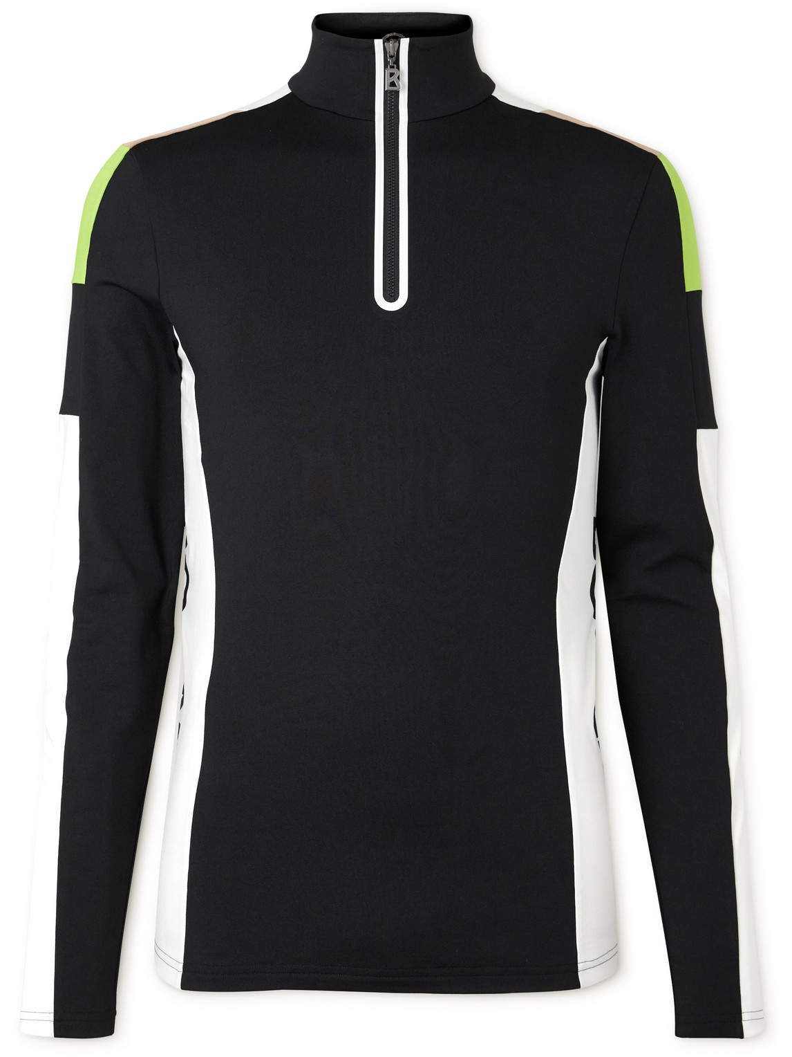Bogner Mica First Colour-block Tech-jersey Ski Base Layer In Black