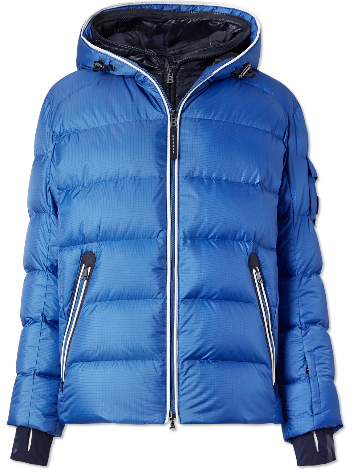 Zayn-D Quilted Ripstop Down Hooded Ski Jacket