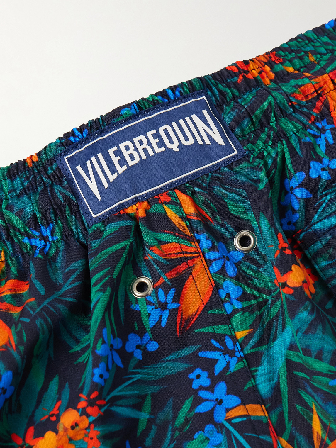 Vilebrequin Moorise Straight-leg Mid-length Printed Swim Shorts In Blue