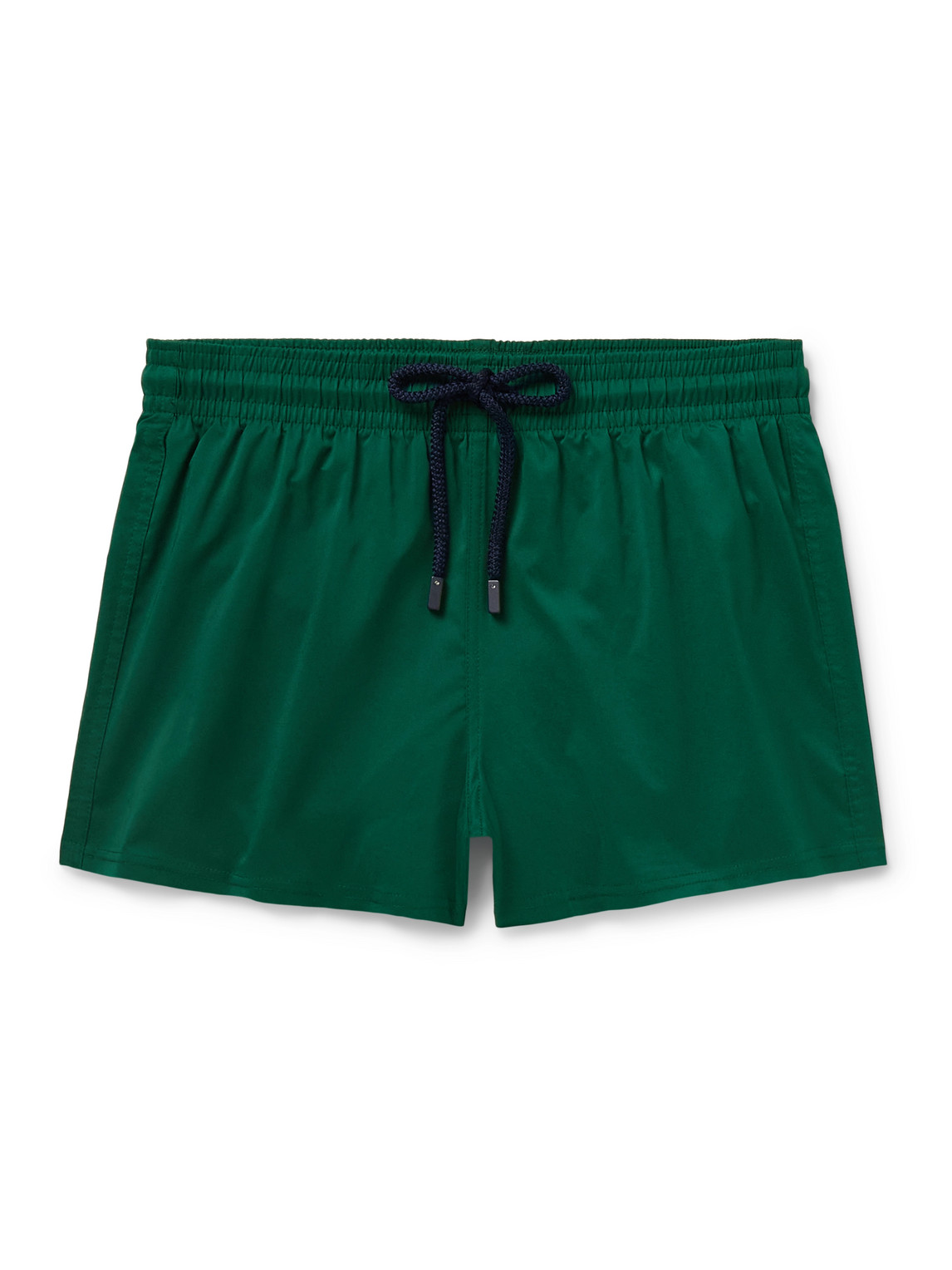 Vilebrequin Slim-fit Short-length Swim Shorts In Green