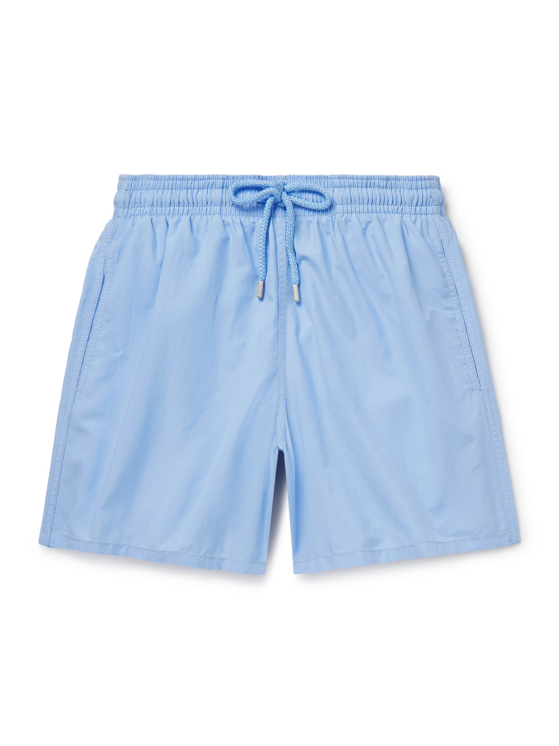 Vilebrequin Moorea Straight-leg Mid-length Econyl® Swim Shorts In Blue