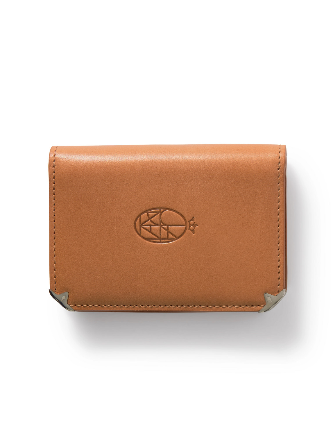 Jacques Marie Mage Elston Leather Trifold Wallet In Brown
