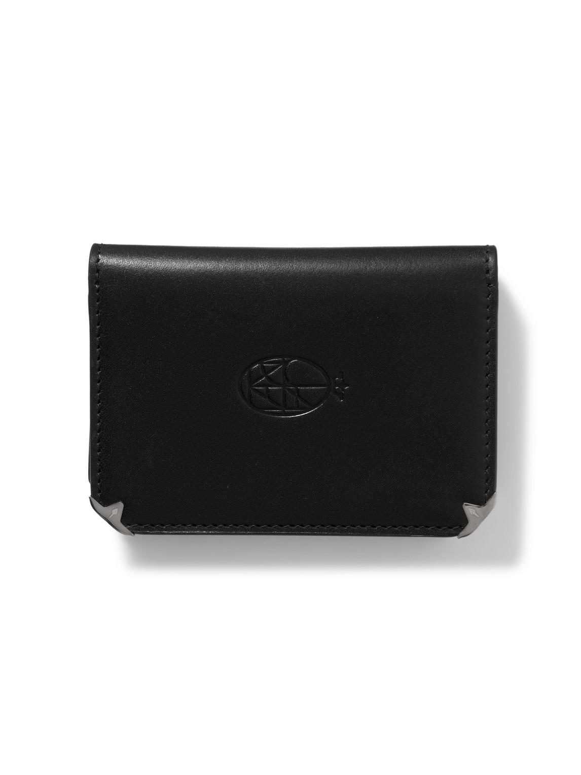 Jacques Marie Mage Elston Leather Trifold Wallet In Black