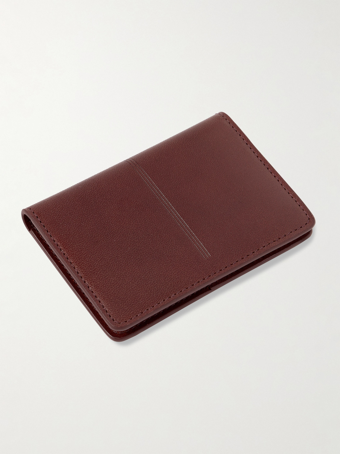 Shop Jacques Marie Mage Cassandre Leather Bifold Wallet In Burgundy