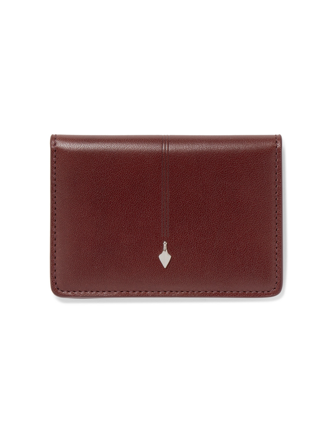 Jacques Marie Mage Cassandre Leather Bifold Wallet In Burgundy