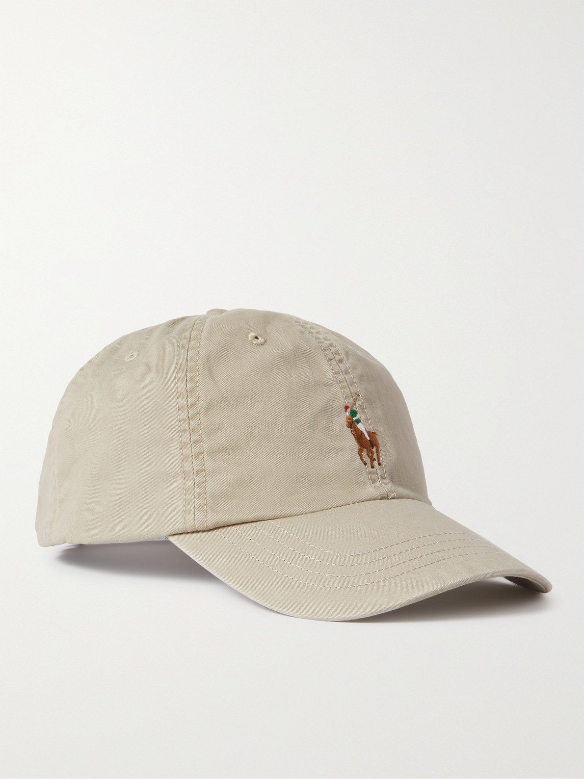 Polo Ralph Lauren Logo-embroidered Cotton-twill Baseball Cap In Green