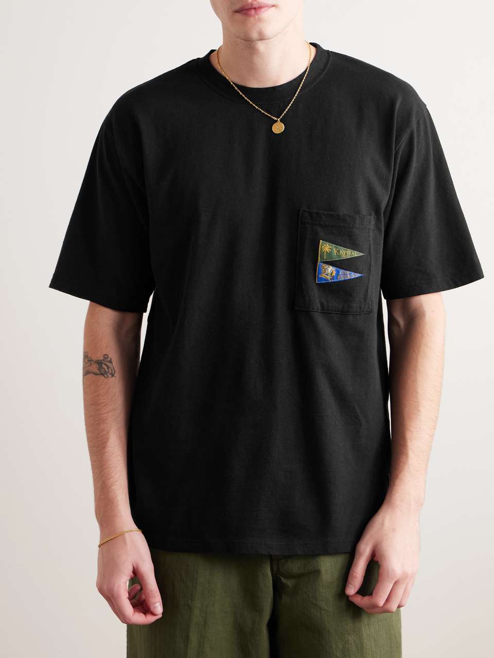 Kapital 20 Jersey Ringer T-shirt (LIFE SCHERZO ROAD SIGN PAINTER pt) Tee