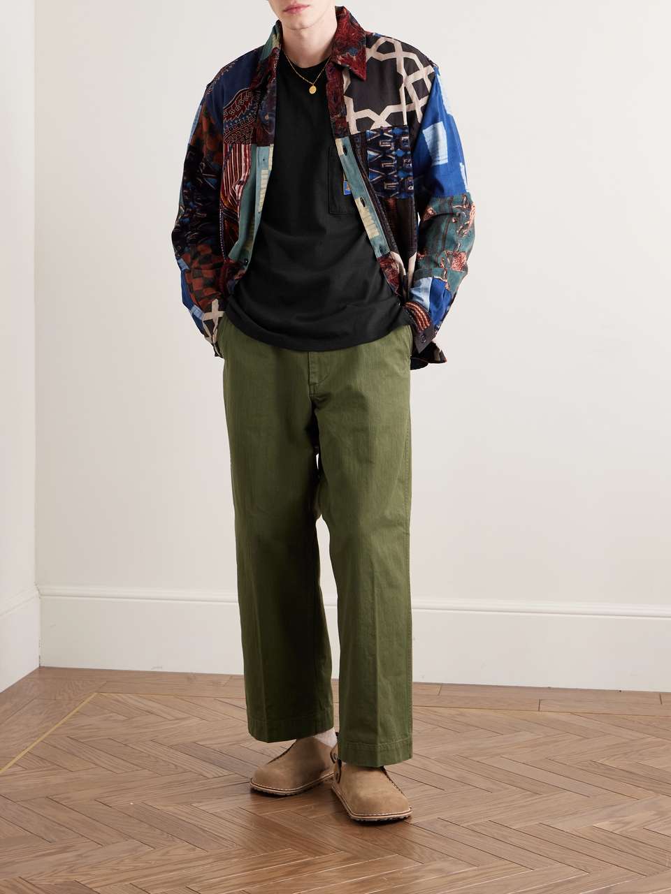 Kapital Ortega Jersey High Neck Long T-Shirt (Neck Ortega) tee