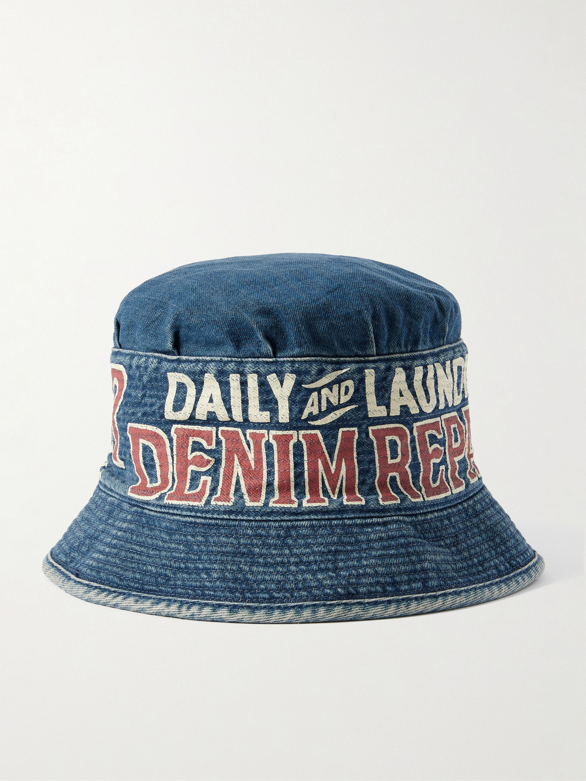 KAPITAL Laundry Printed Denim Bucket Hat - Men
