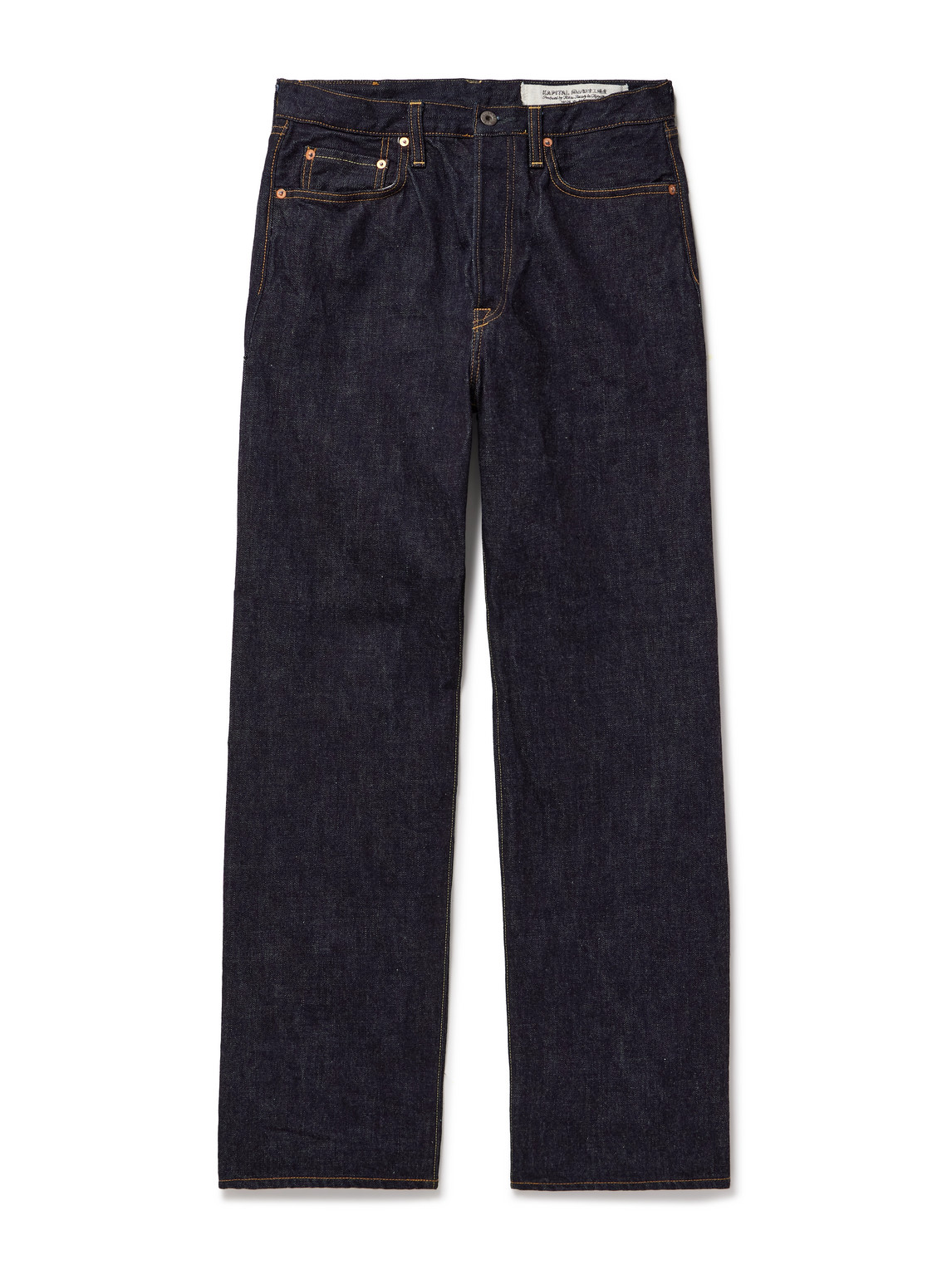 Kapital Monkey Cisco Straight-leg Indigo-dyed Selvedge Jeans In Blue