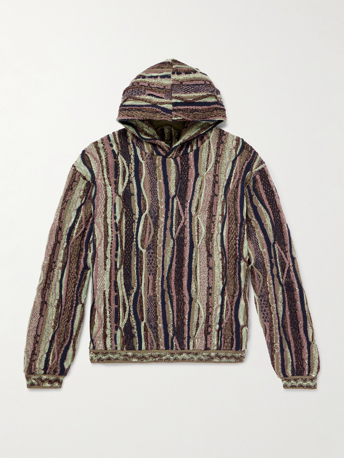KAPITAL Gaudy Knitted Hoodie - Men