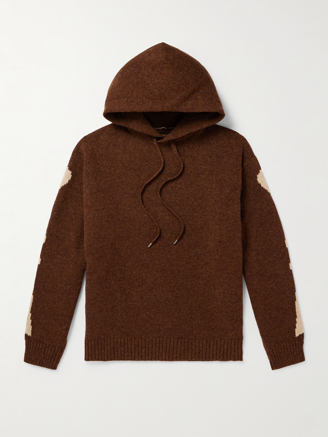 KAPITAL 5G Intarsia Wool Hoodie - Men