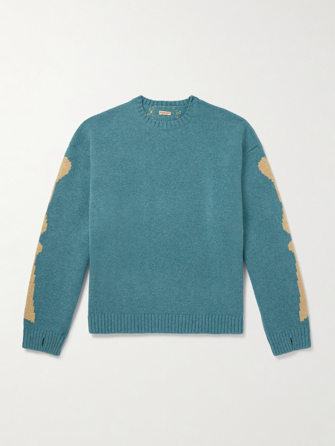 KAPITAL Oversized Intarsia Wool Sweater - Men