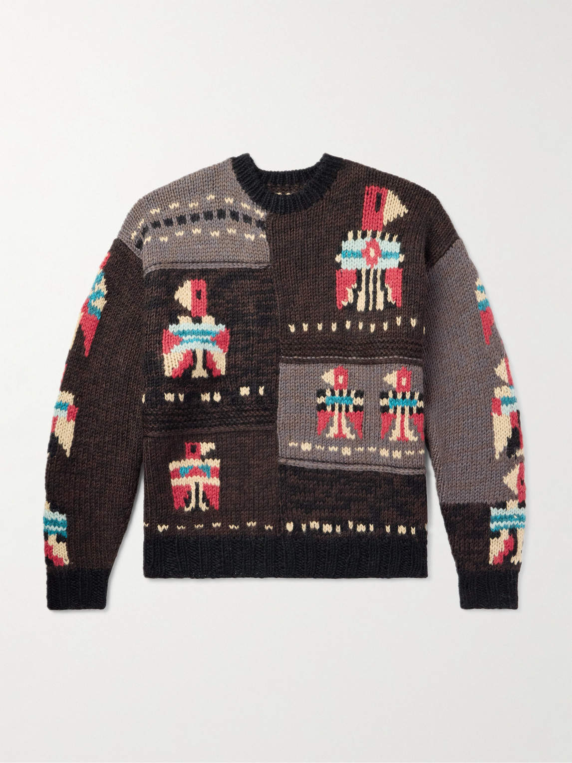 KAPITAL Jacquard-Knit Wool Sweater - Men