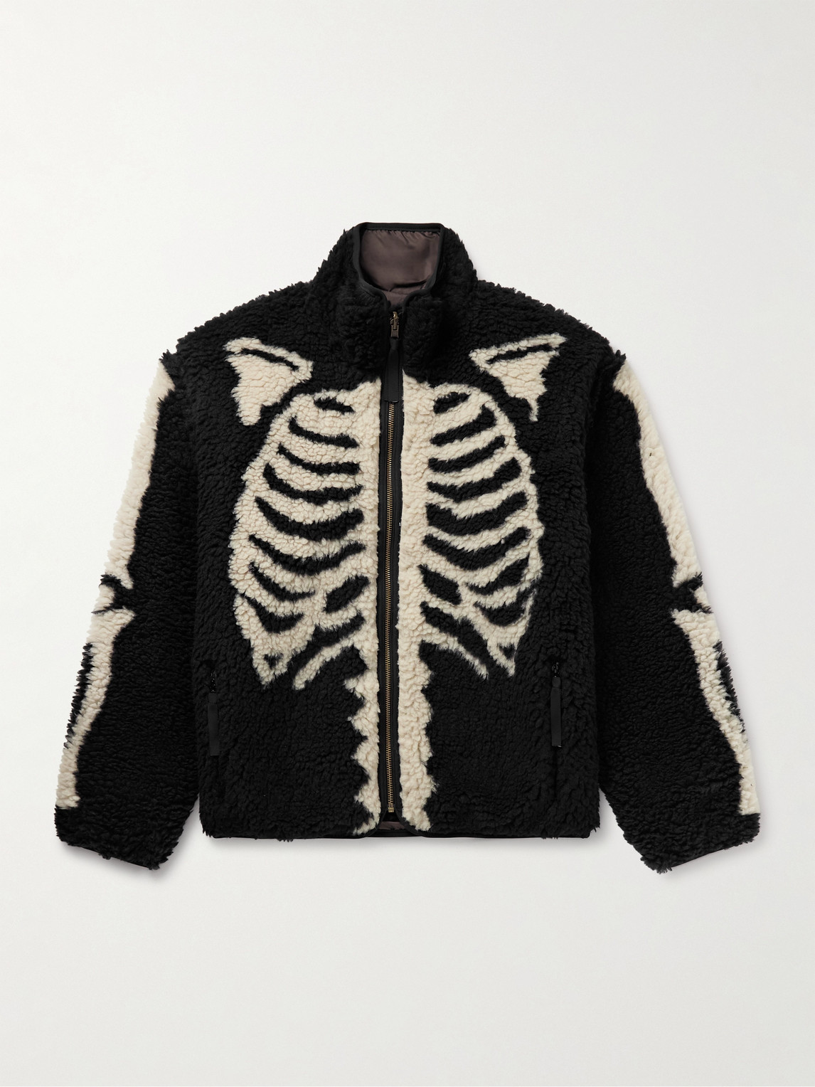 KAPITAL Bone Boa Reversible Printed Fleece and Nylon Jacket - Men