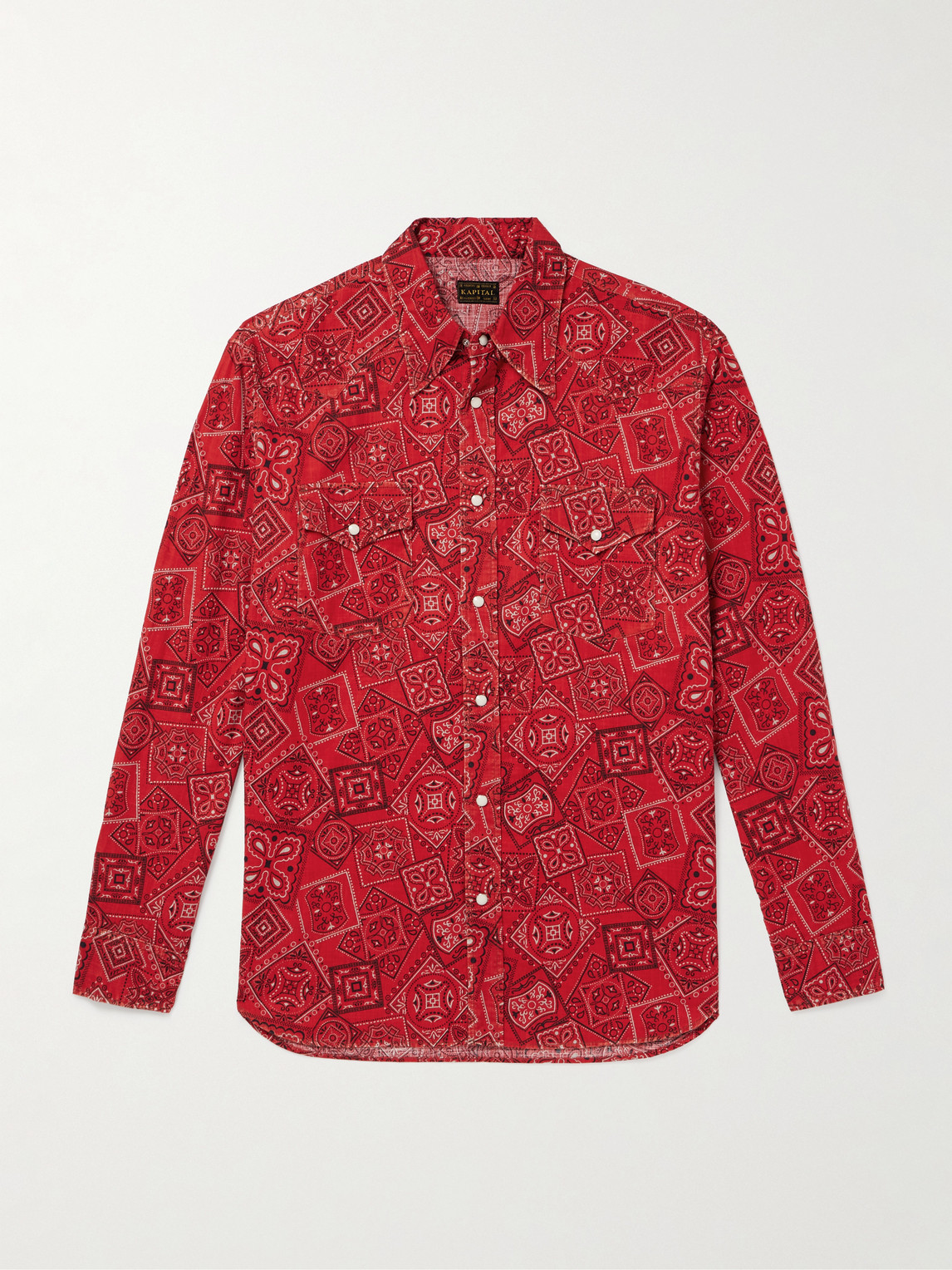 KAPITAL Bandana-Print Cotton-Gauze Shirt - Men