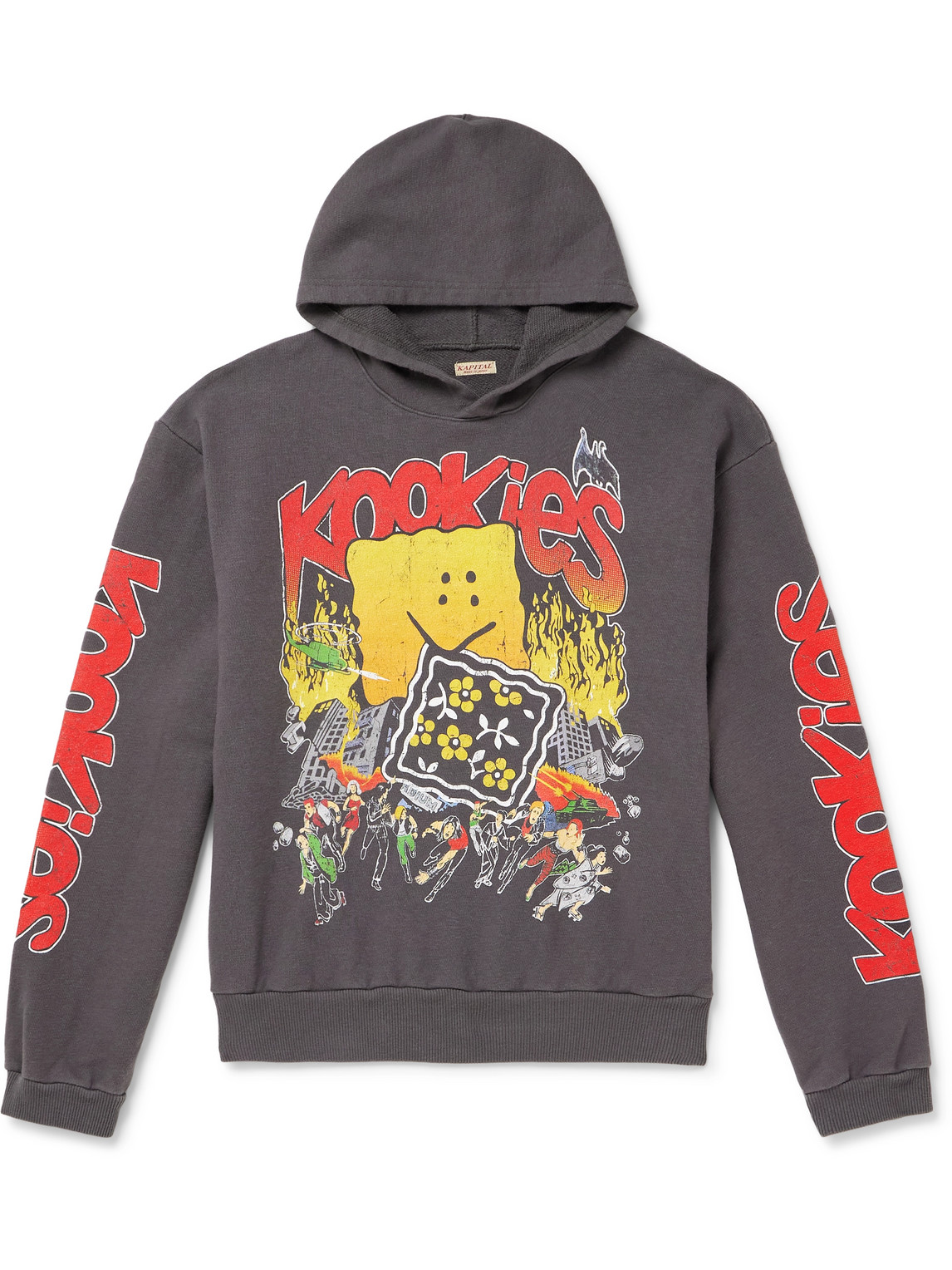 Buster Peckish Rainbowy Printed Cotton-Jersey Hoodie