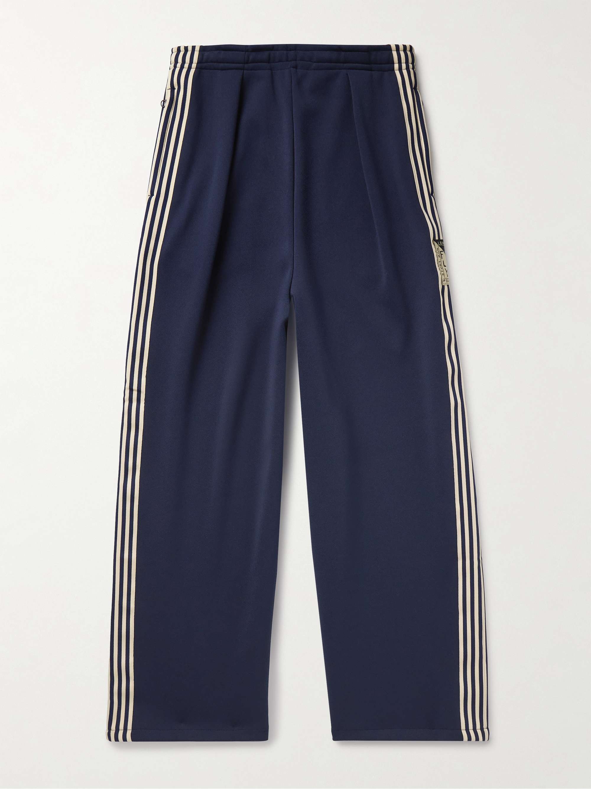 Adidas originals striped tech-jersey track pants store