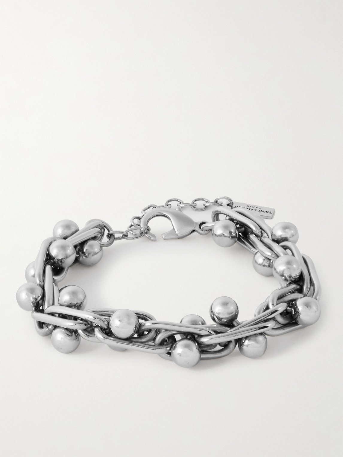 Saint Laurent Silver-tone Chain Bracelet