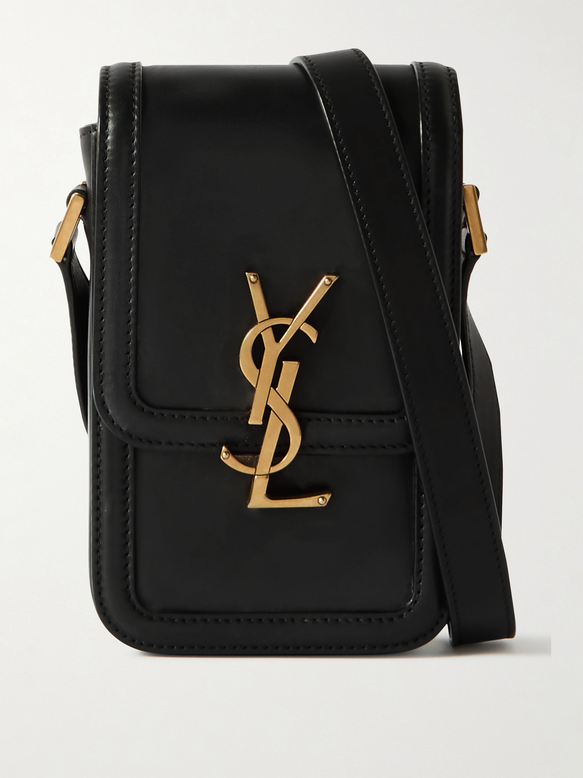 Saint Laurent Solferino Mini Logo-Embellished Leather Messenger Bag - Men