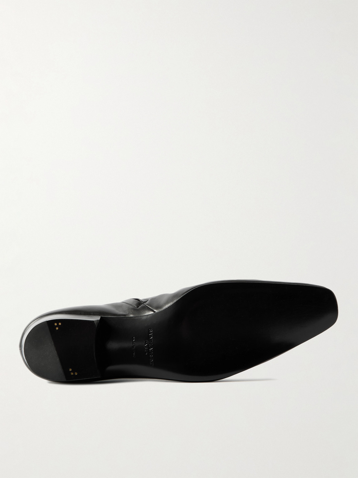 Saint Laurent Augustin Leather Boots In Black