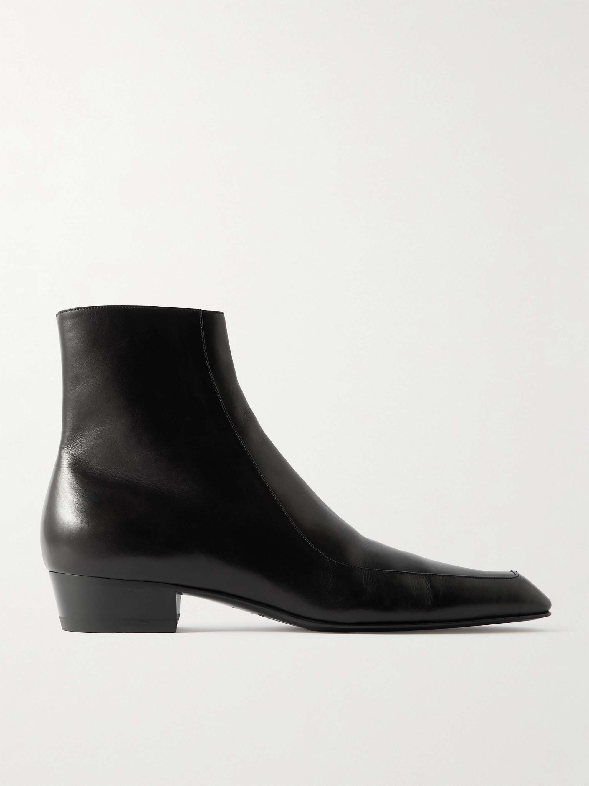 Black saint laurent boots store