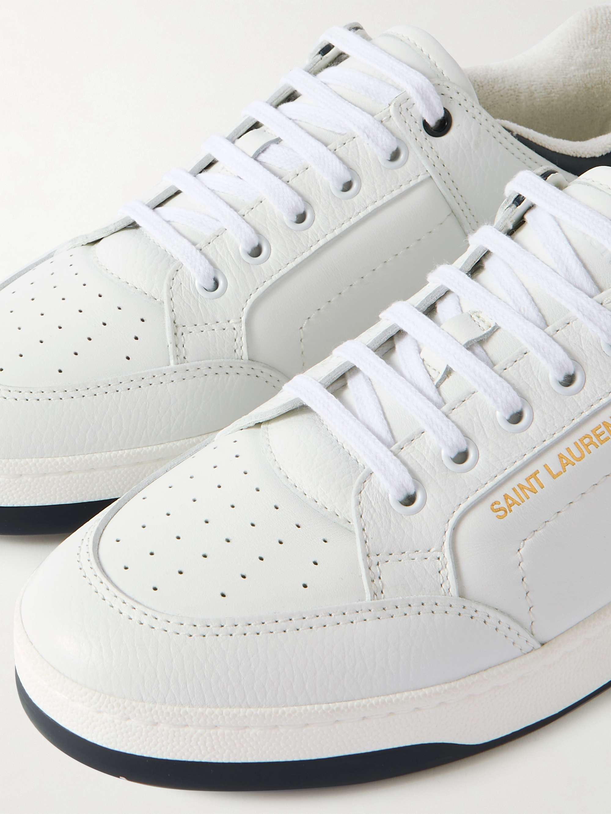 SAINT LAURENT SL 61 Perforated Leather Sneakers for Men MR PORTER