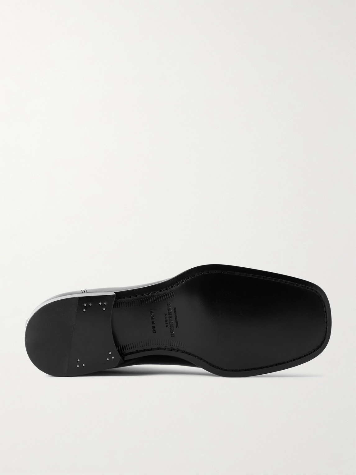 Saint Laurent Vadim Polished-leather Chelsea Boots In Black