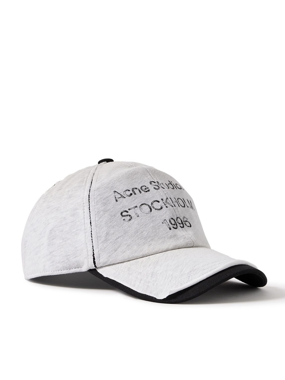 Carliy Layered Logo-Print Cotton and Hemp-Blend Jersey and Twill Baseball Cap