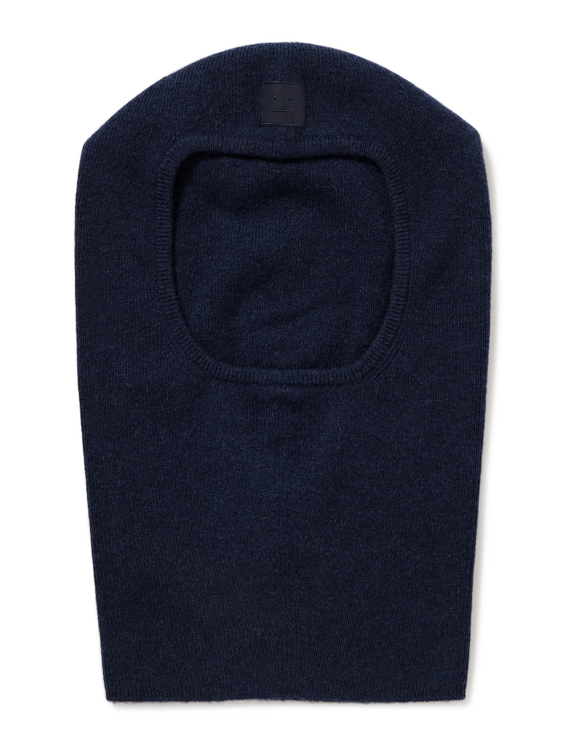 Acne Studios Kalas Logo-appliquéd Wool And Yak-blend Balaclava In Blue