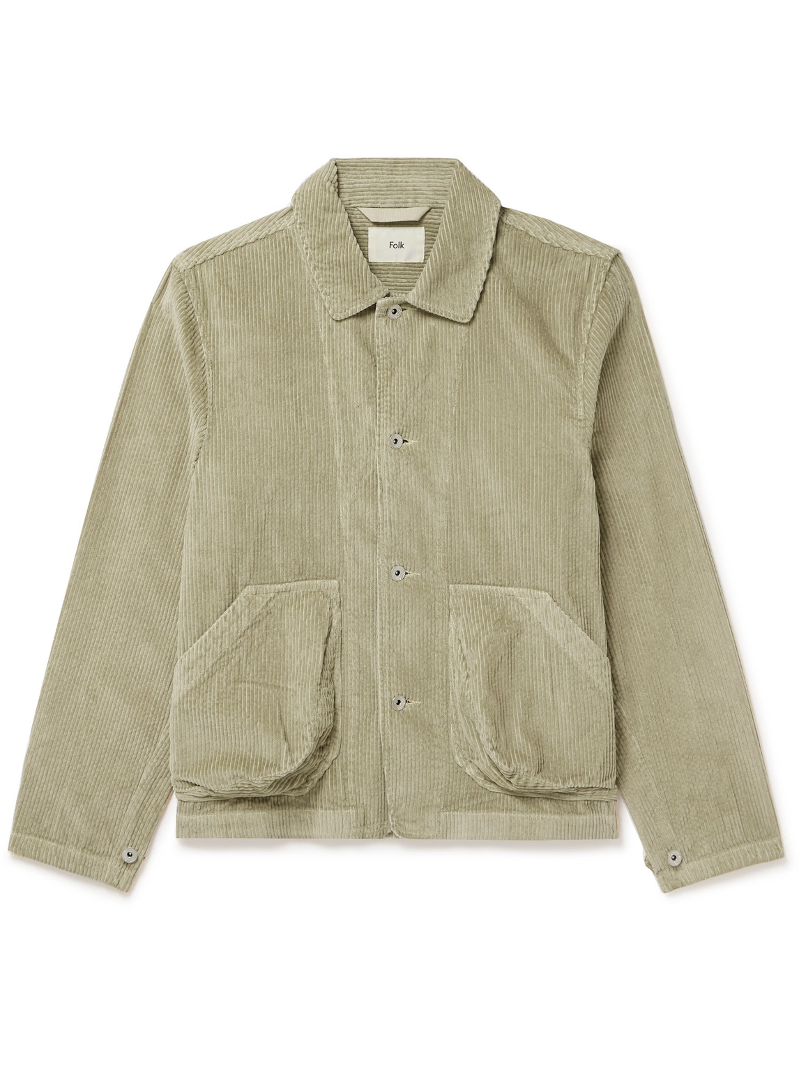 Folk Prism Cotton-corduroy Jacket In Green