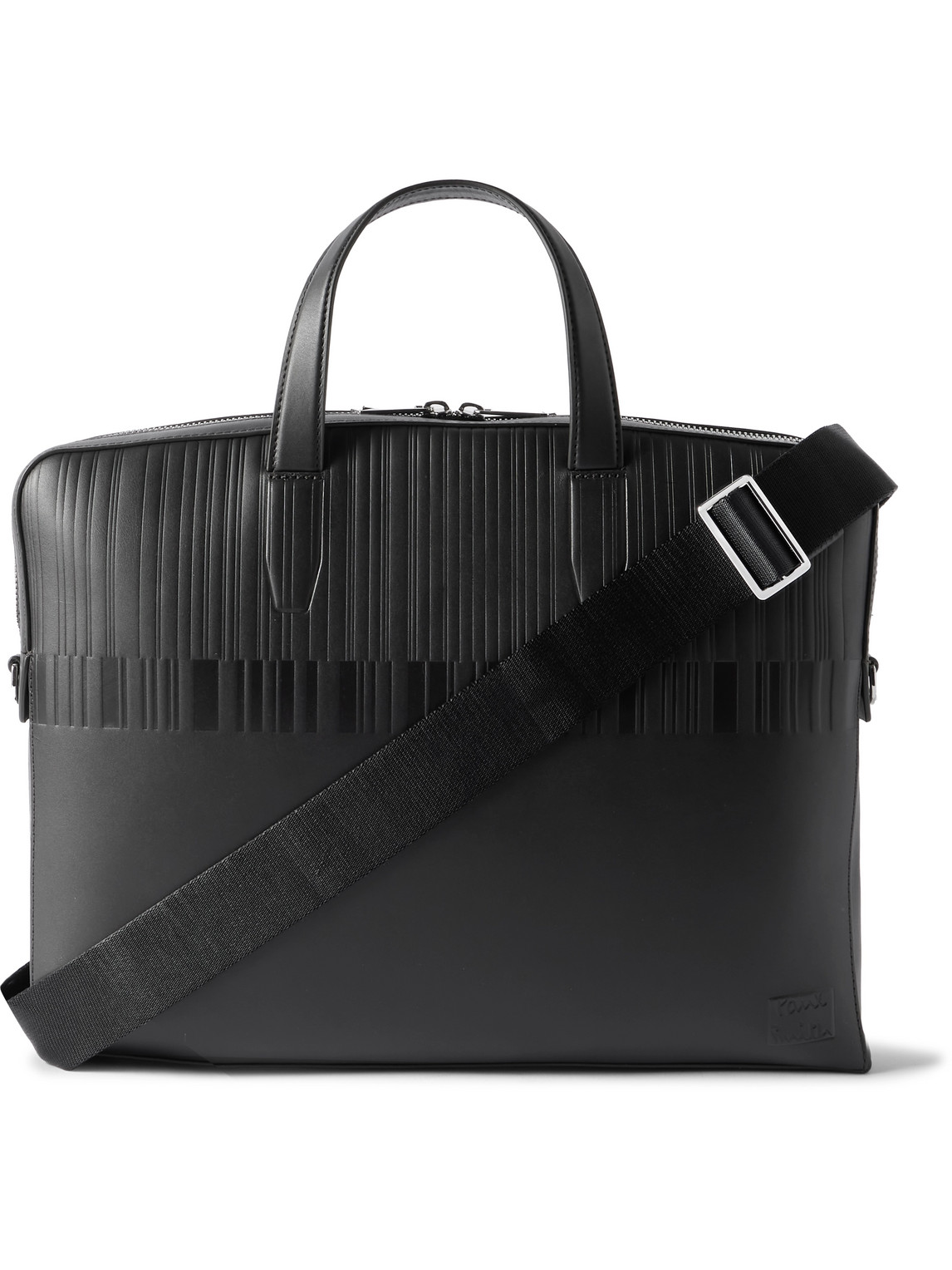 PAUL SMITH DEBOSSED LEATHER BRIEFCASE
