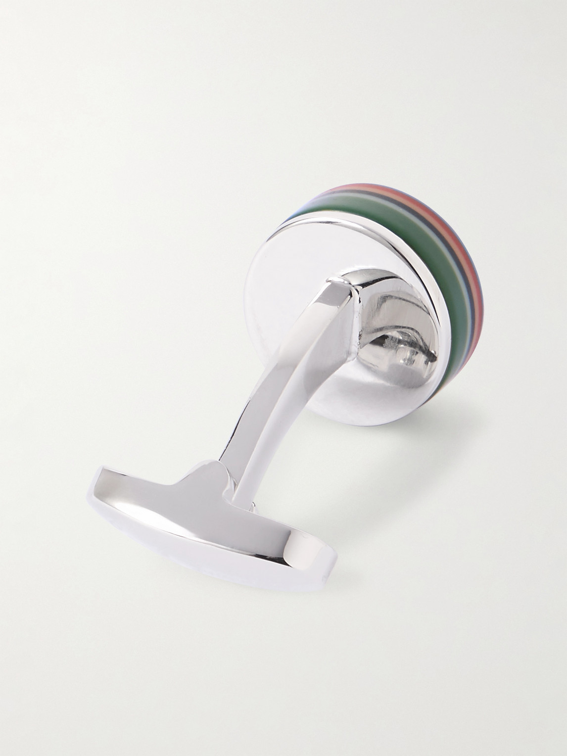 Paul Smith Silver-tone And Resin Cufflinks In Multi
