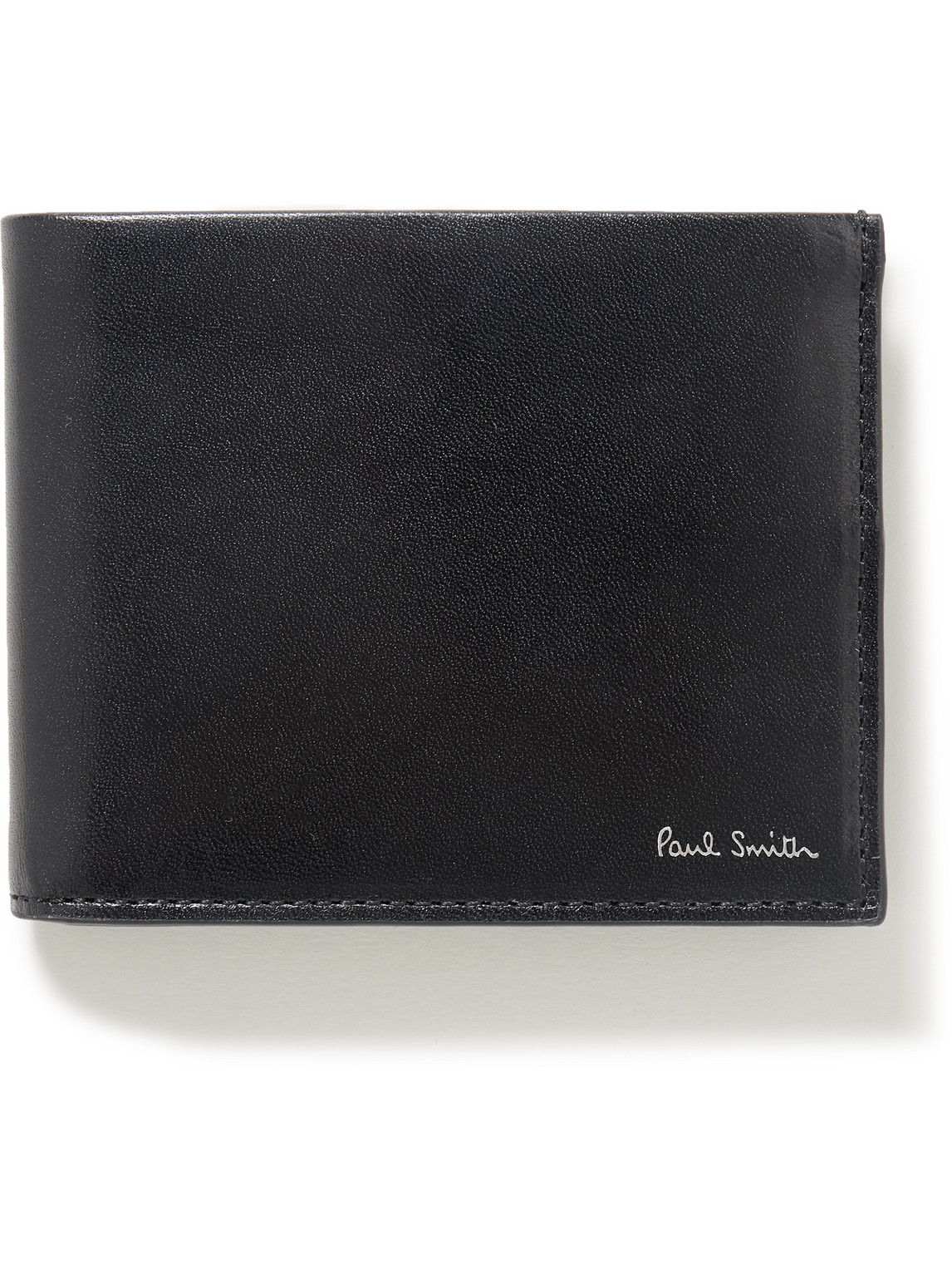 Paul Smith Leather Billfold Wallet In Blue