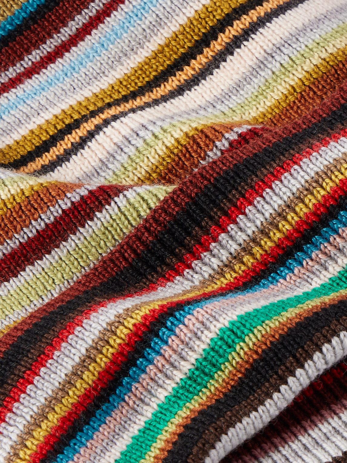 Paul Smith Signature Stripe Wool Beanie In Multi