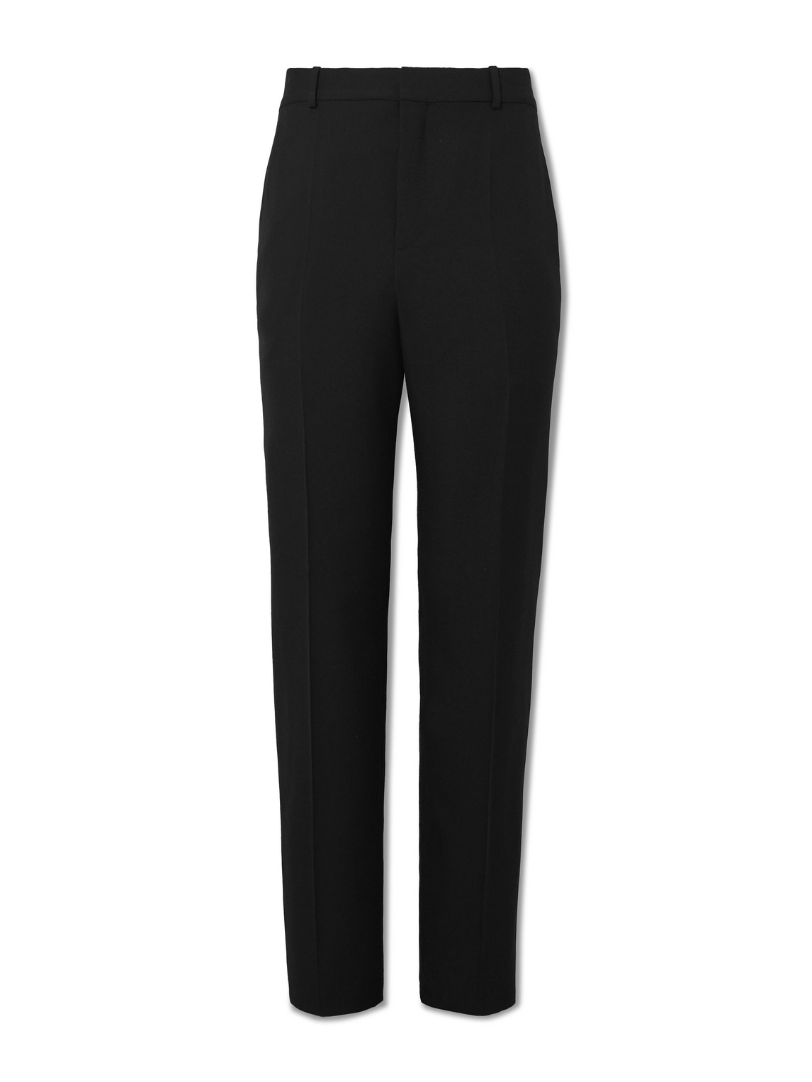 Straight-Leg Wool-Twill Trousers