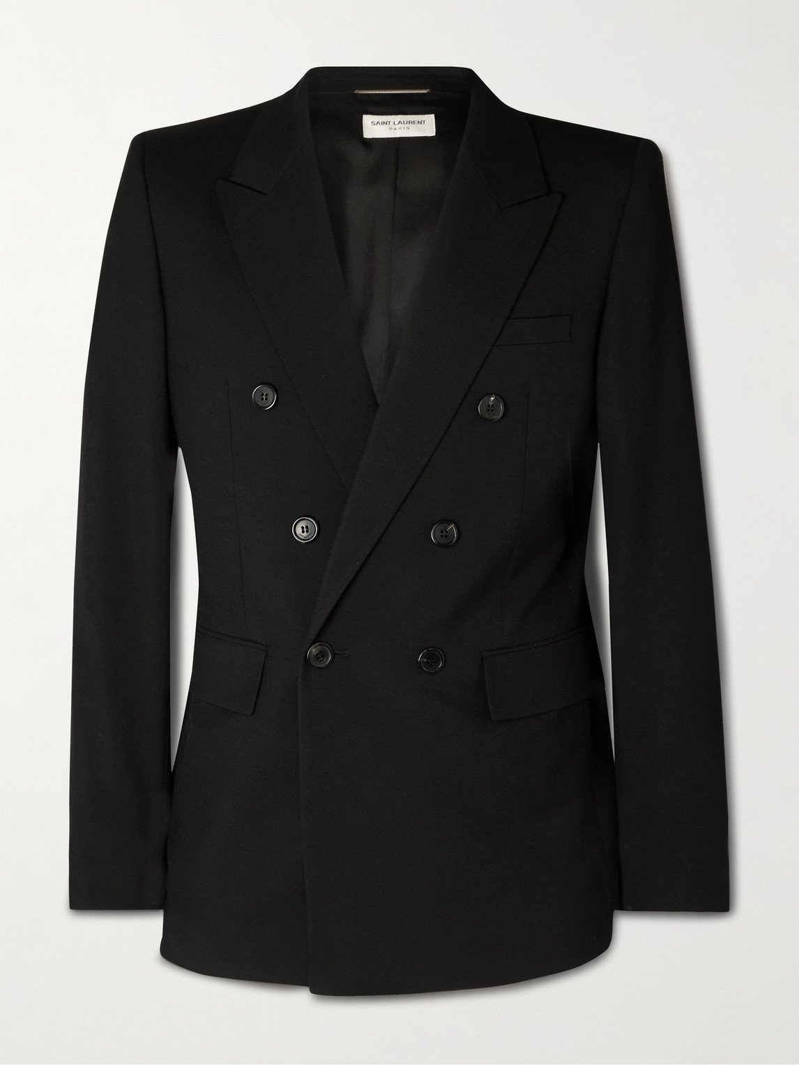 Saint Laurent Double-Breasted Wool-Gabardine Blazer - Men